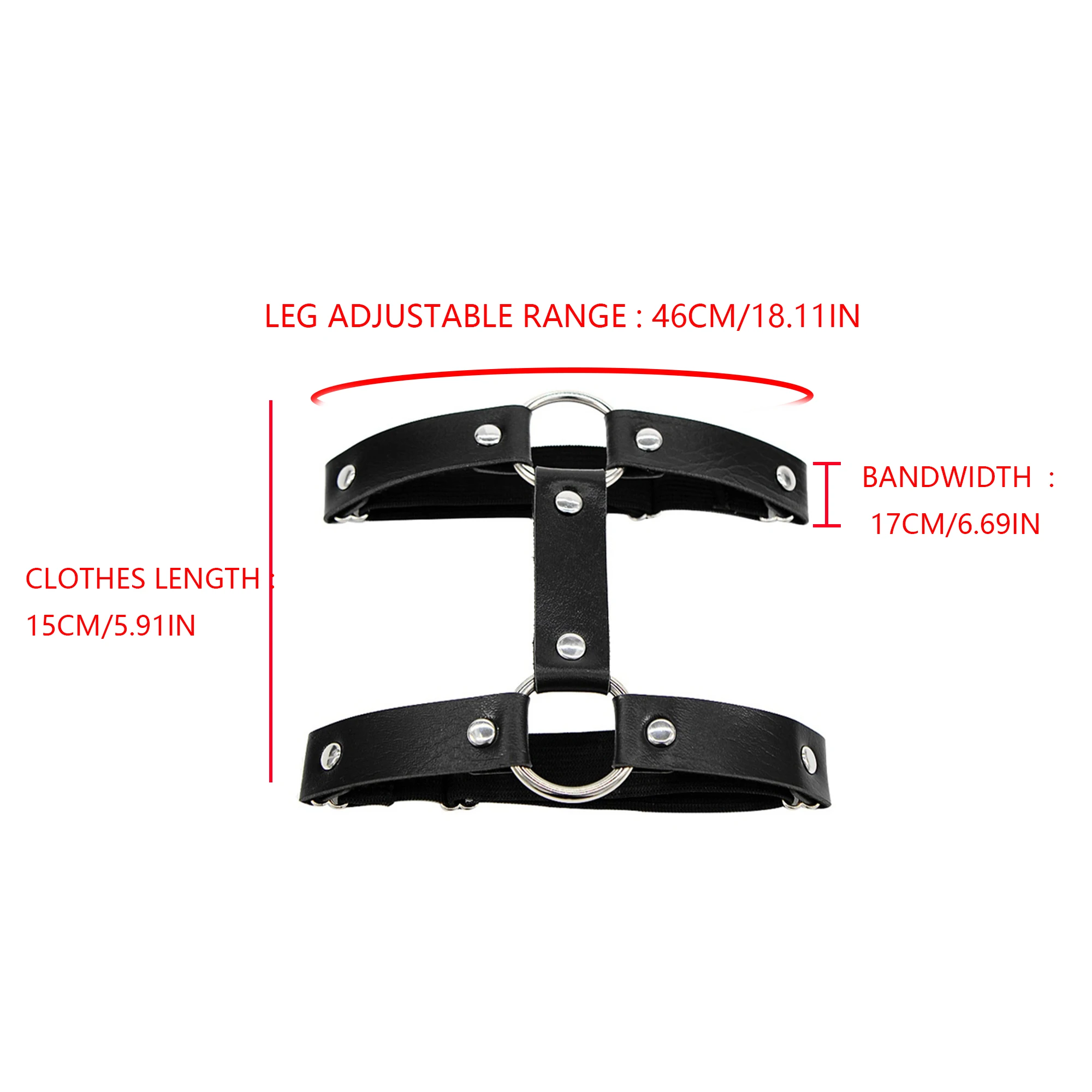 1pcs Men's Faux Leather Upper Arm Bracelet for Men Elastic Adjustable Armband Men Arms Harness Belt Costume for Nightclub Cospla