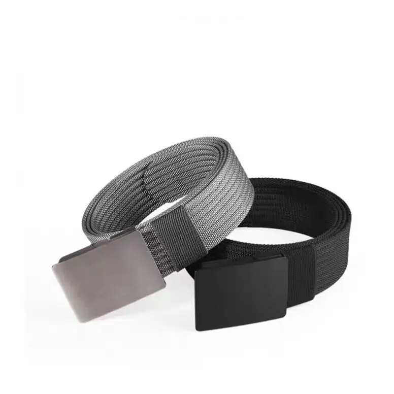 Fashion Canvas Men Belts Adjustable Metal Buckle Belt for Men Casual Waist Strap Man Accessories
