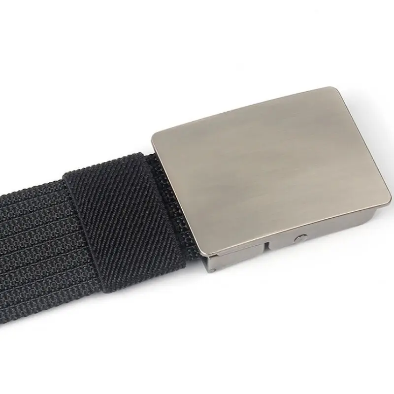 Fashion Canvas Men Belts Adjustable Metal Buckle Belt for Men Casual Waist Strap Man Accessories