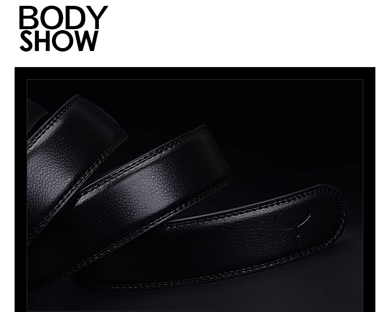 COWATHER 100% cow genuine leather belts for men 2021 top quality automatic alloy buckle male strap casual design original brand