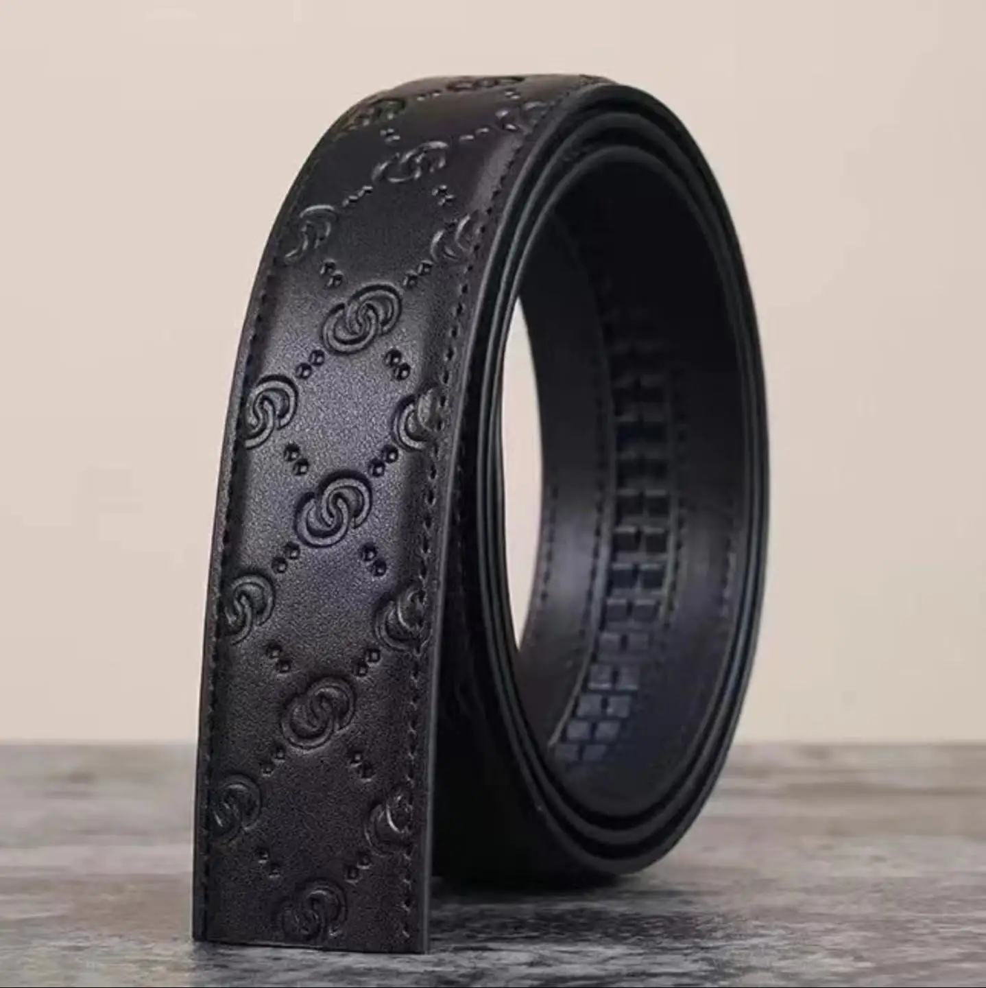 Men belt Genuine Leather Belt GG Cowskin Belts Without Buckle Real Genuine Leather Belt Body Men Cowboy Leather Belt No Buckle