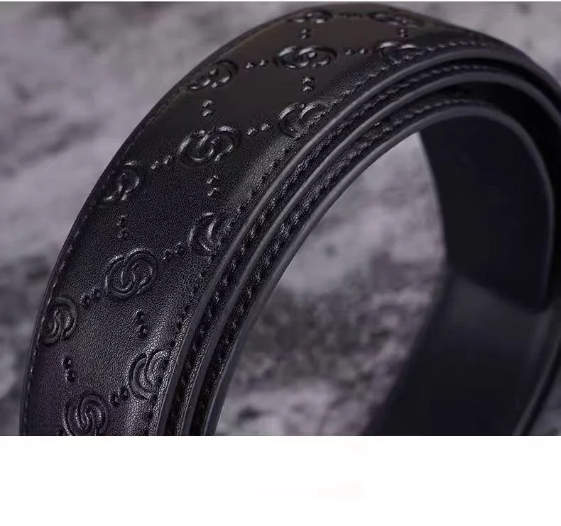 Men belt Genuine Leather Belt GG Cowskin Belts Without Buckle Real Genuine Leather Belt Body Men Cowboy Leather Belt No Buckle