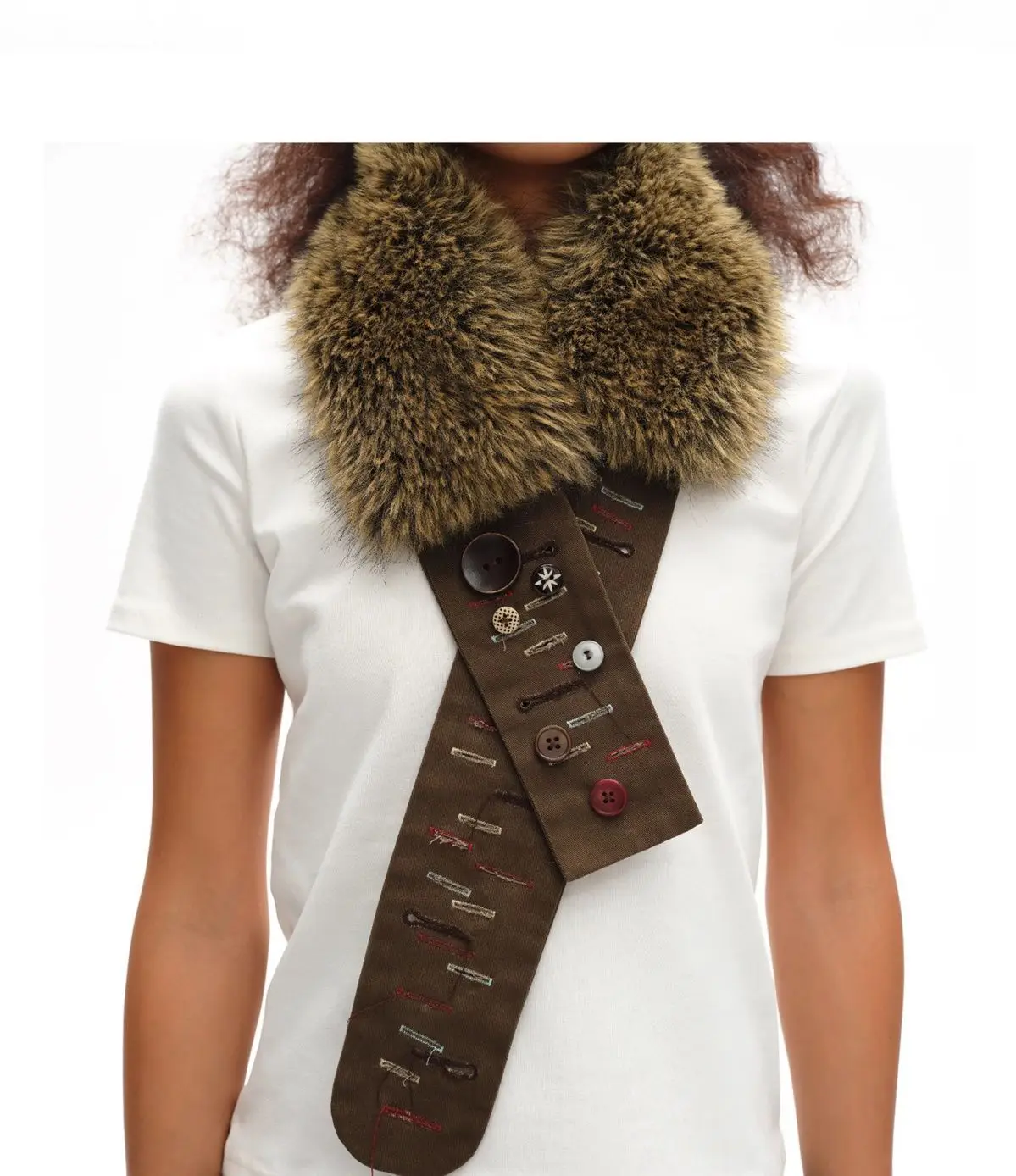 Vintage Brown Fur Belt Y2K Hook Furry Fur Belt Cowgirl Gothic Punk Sexy Belts Hip Hop Waistband Jeans Pants Decor