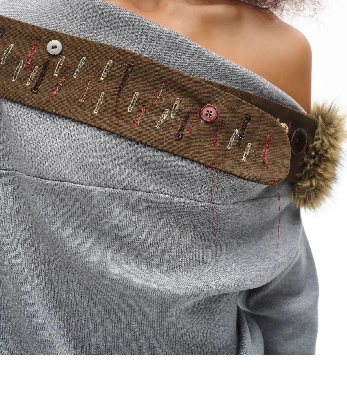 Vintage Brown Fur Belt Y2K Hook Furry Fur Belt Cowgirl Gothic Punk Sexy Belts Hip Hop Waistband Jeans Pants Decor