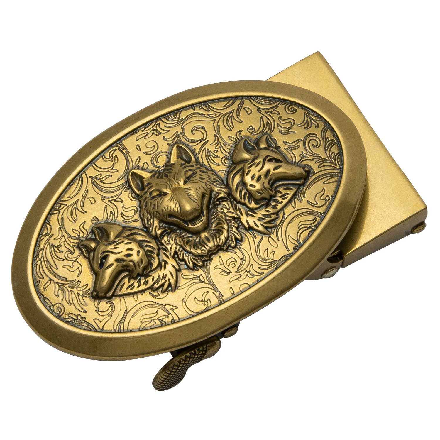Hi-Tie Luxury Brand Men's belt buckles 3.5cm Width Men's Classic Fashion Alloy Metal Automatic Belt Buckles for Men Cowboy
