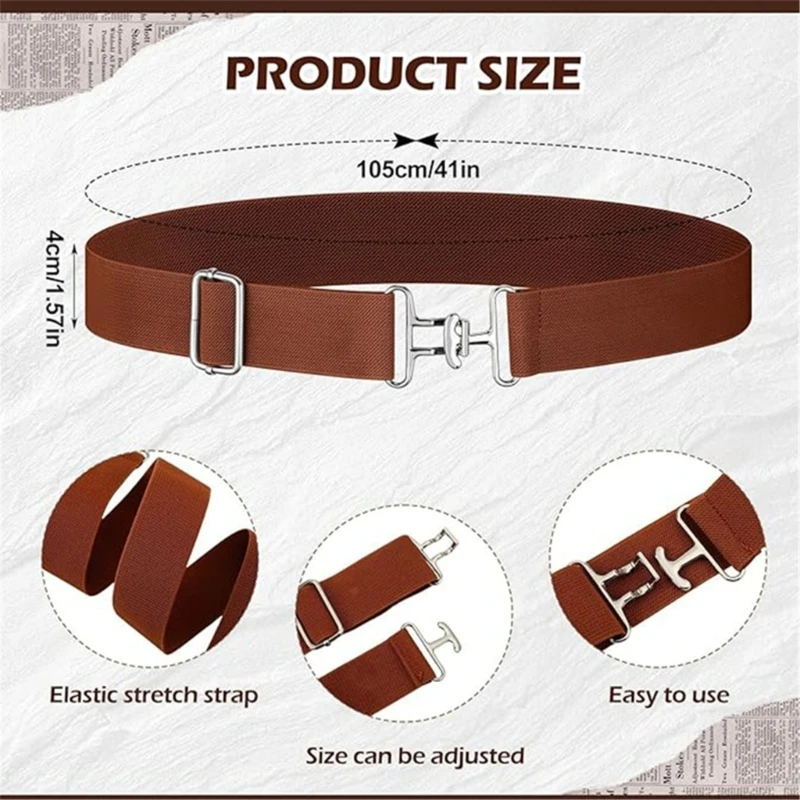 XXFD Fashionable Elastic Belt Waist Strap for Horseback Riding and Outdoor Adventures