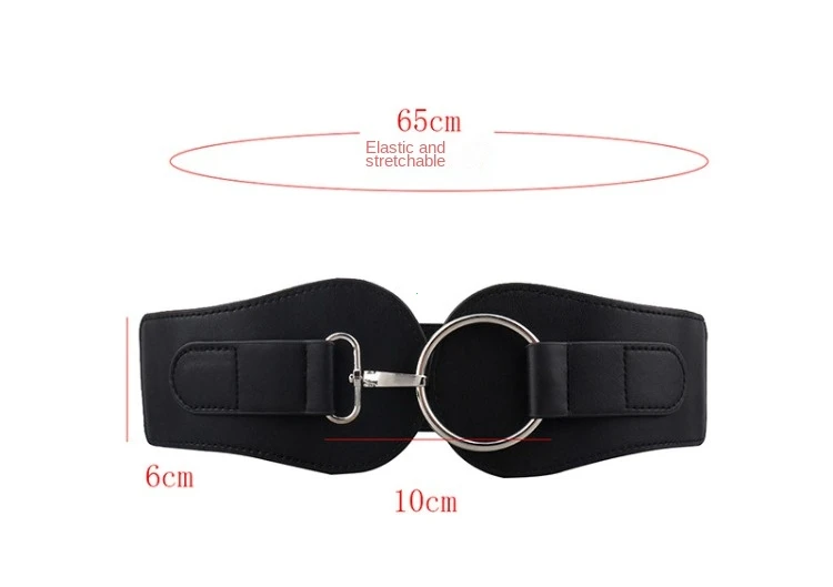 Luxury Ladies Wide Belt Elastic Vintage Buckle Leather Wide Fashion Wild Pin Buckle Women's Belt Waist Seal Belt