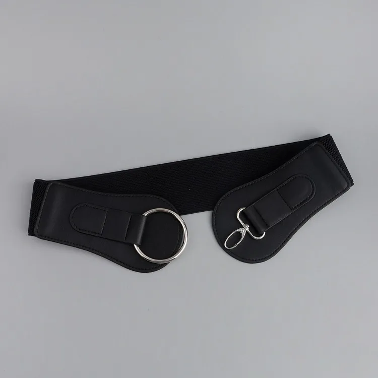 Luxury Ladies Wide Belt Elastic Vintage Buckle Leather Wide Fashion Wild Pin Buckle Women's Belt Waist Seal Belt