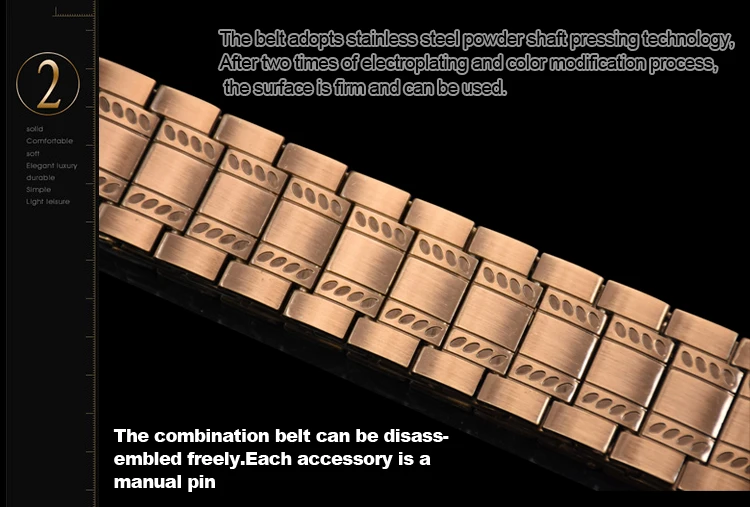 Men's belt Stainless steel Belt Retro Dragon metal Belt Gold Color Charm Belt Hip Hop Punk Strap self-defense luxury Belt male