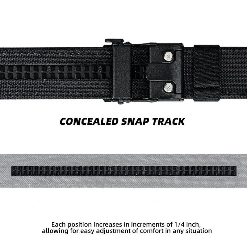 1.5" Tactical Belt Metal Buckle Adjustable Sturdy Ratchet Nylon Belts IPSC USPSA IDPA Belt Rigid Heavy Duty Gea