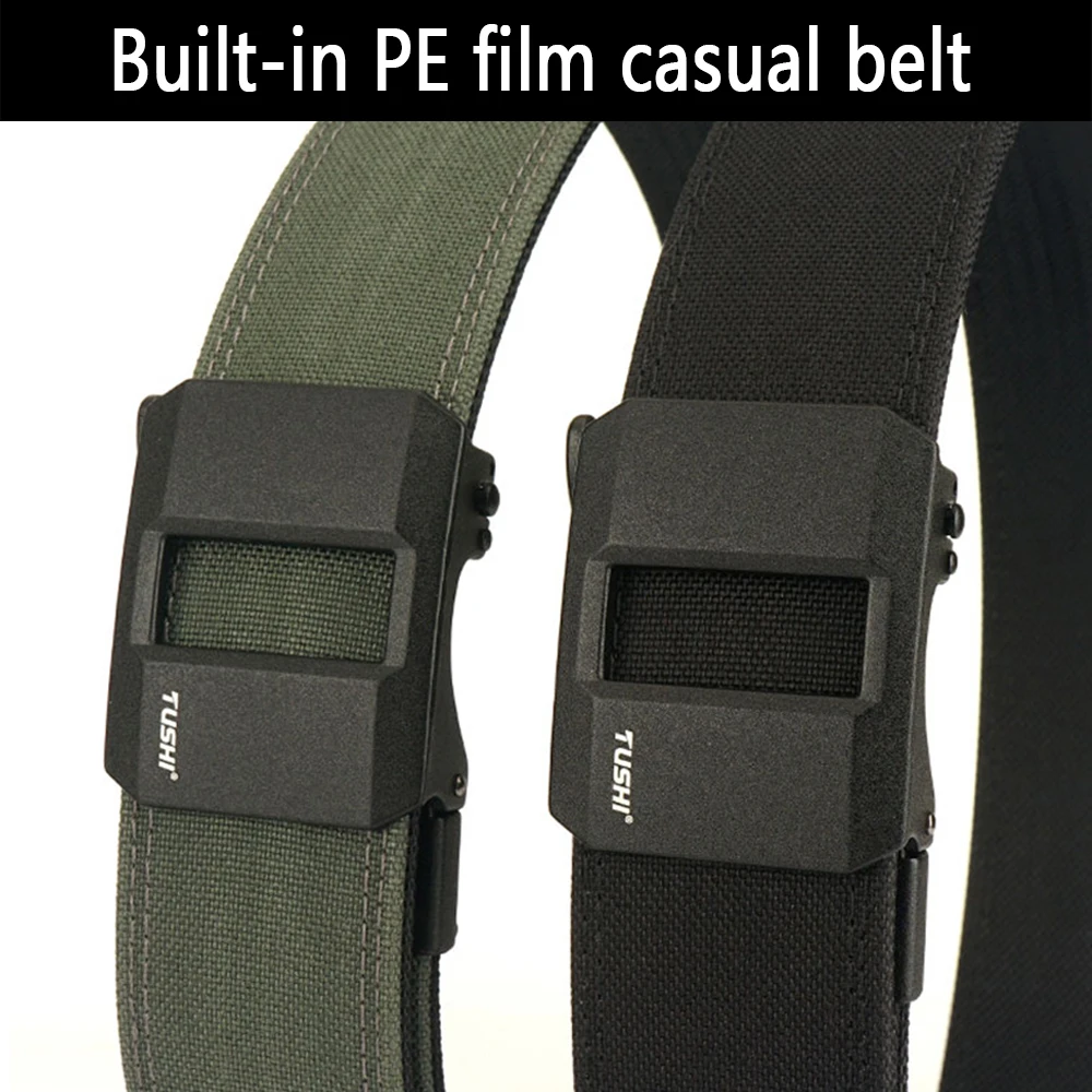 1.5" Tactical Belt Metal Buckle Adjustable Sturdy Ratchet Nylon Belts IPSC USPSA IDPA Belt Rigid Heavy Duty Gea