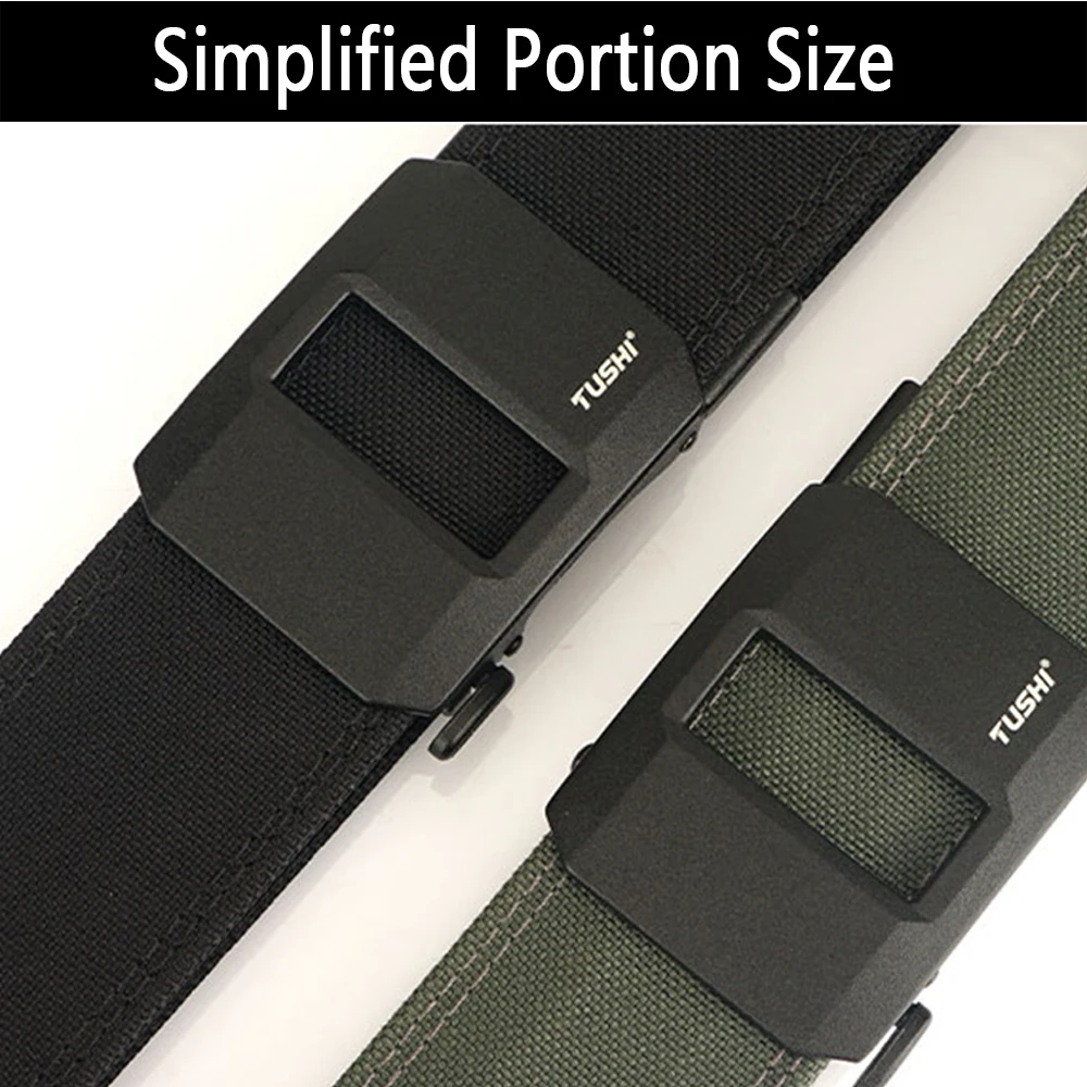 1.5" Tactical Belt Metal Buckle Adjustable Sturdy Ratchet Nylon Belts IPSC USPSA IDPA Belt Rigid Heavy Duty Gea