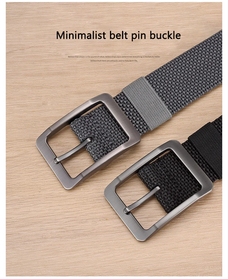 DINISITON Men's Nylon Belt Alloy Needle Buckle Belt Military Training Supplies Casual Style Outdoor Sports Belt