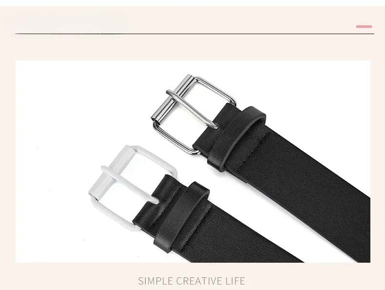Width 3.8cm Hip-hop Punk Women's Belt Fashion Trend All-match Jeans Accessories Girdle Music Festival Y2k Girl Pu Waistband