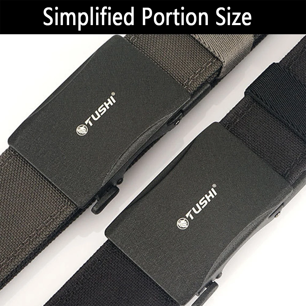 TUSHI 140CM Mens Military Tactical Belt Tight Sturdy Nylon Heavy Duty Hard Belt for Male Outdoor Casual Belt Automatic Waistband