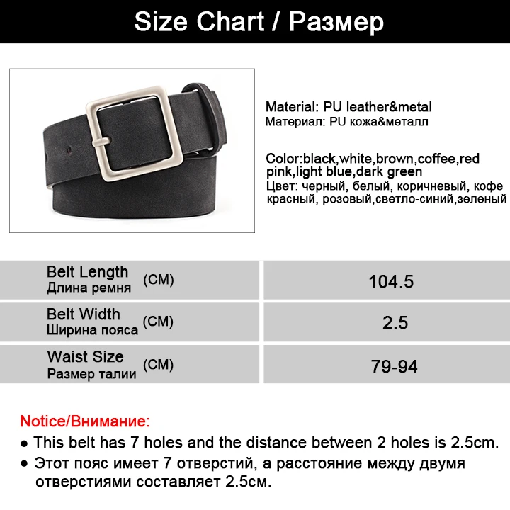 MaiKun Women Leather Belts for Jeans Luxury brand Designer Belts Female Square Metal Pin Buckle Belt