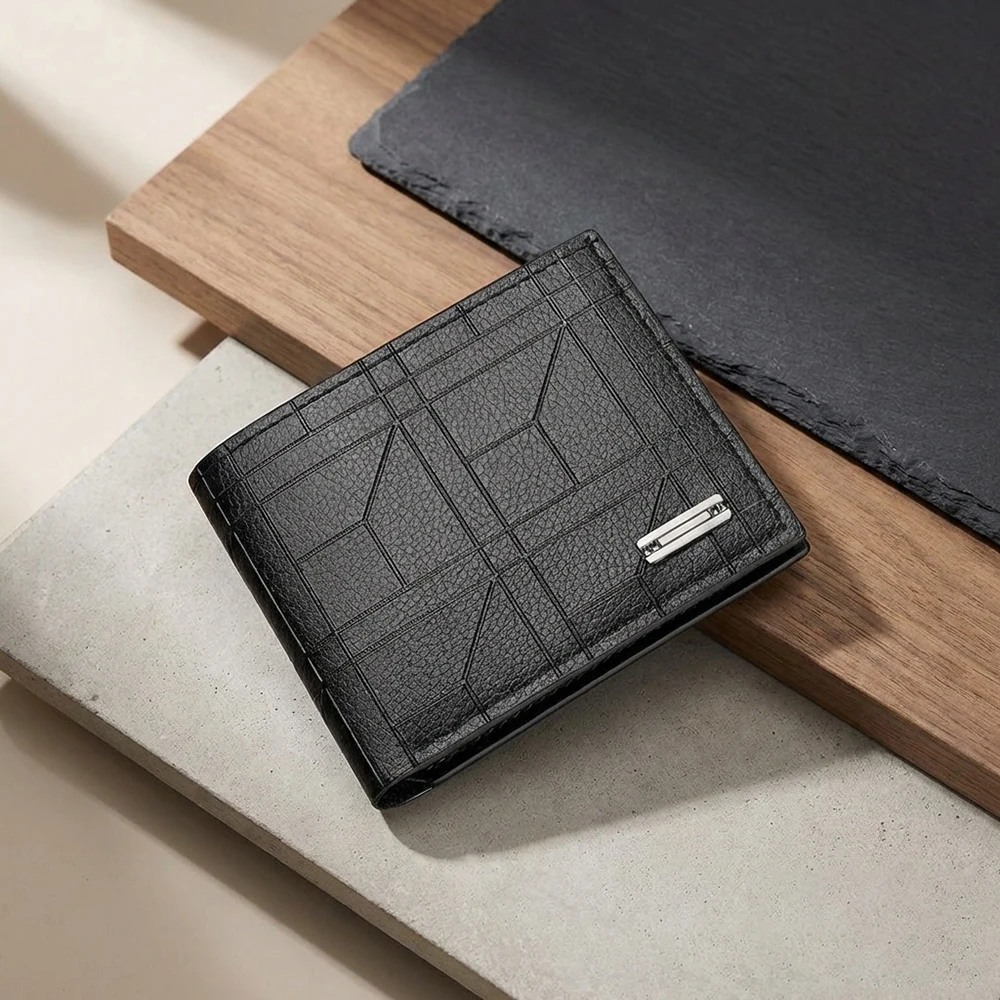 2PCS Fashion Men's Wallet Belt Set Personalized Trendy Men's Casual Pants Belt Simple Men's Clothing Accessories Wholesale