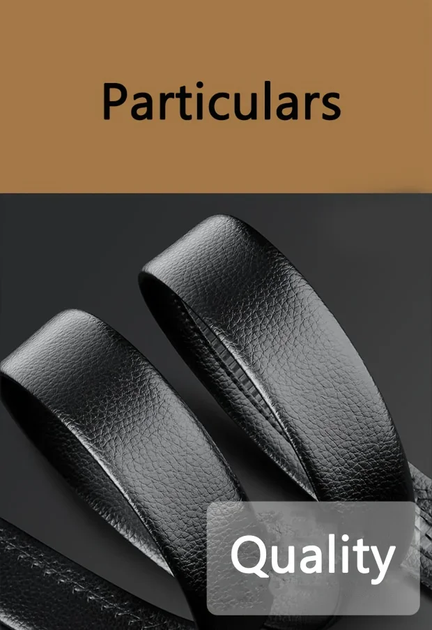 New Men's Belt Casual Fashion Automatic Buckle Business Leather Belts For Men Jeans High Quality Strap Ideal Gift Choice