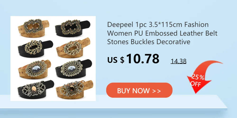 1Pc Deepeel 3.5*100/115cm Fashion Corset Wide Female Belt Alloy Smooth Buckle Belts with Stones Buckles Decorative Waistband