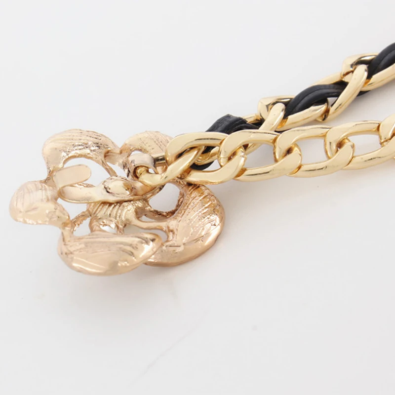 Fashion Tassel Metal Waist Chain for Women Belt Golden Color Waistband For Dress Skirt Decorative Girdles Strap Slim Body Chains