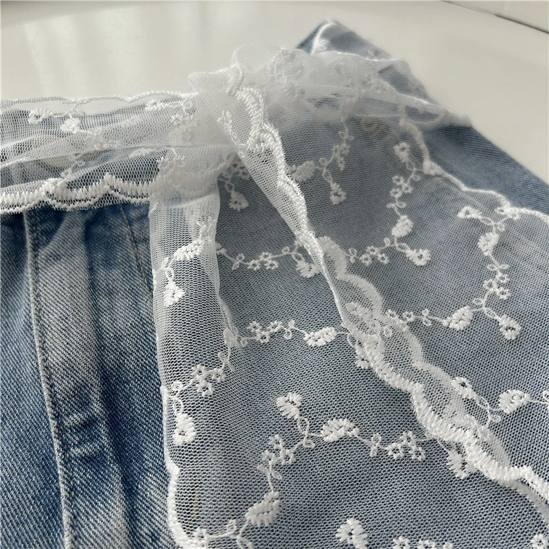Sweet Lace Elastic Bow Tie Bohemian Waist Chain Belt for Women Fashion Sweater Chain Waist Seal Body Decor Accessories