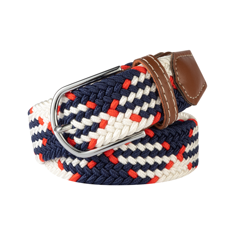 Unisex Elastic Fabric Woven Casual Women Belt Pin Buckle Expandable Braided Stretch Canvas Stylish Leisure Belts for Men