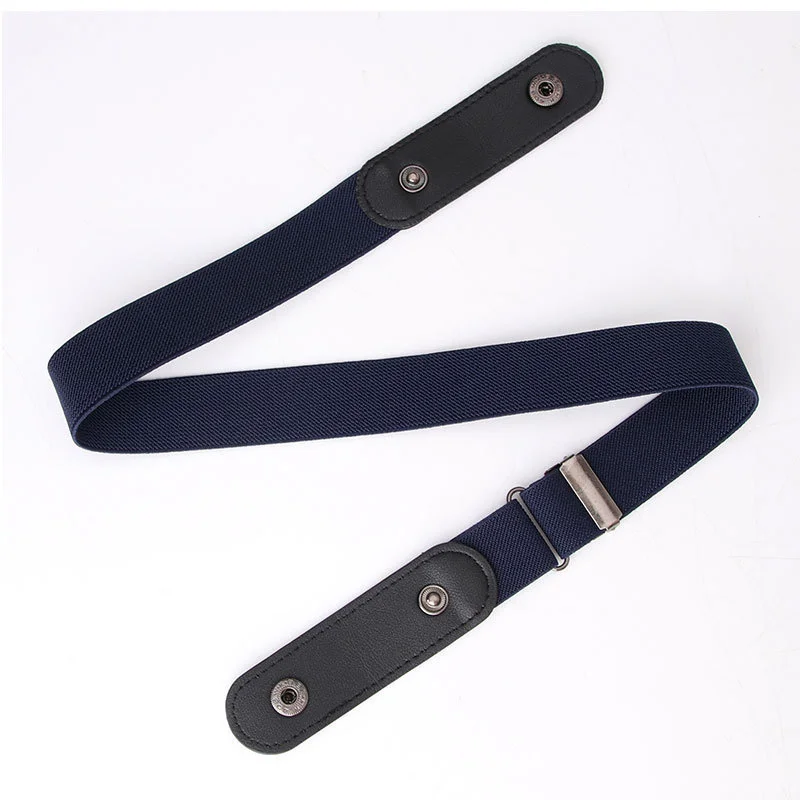 No Buckle Invisible Stretch Belt for Women Girls Jeans Pants Comfortable Adjustable Elastic Buckle-free Waist Belts