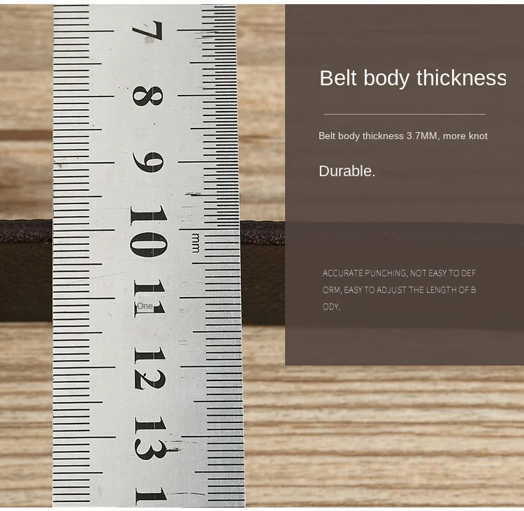 Belt men's genuine leather buckle head layer genuine cowhide men's underwear wear business youth handmade buckle men's belt