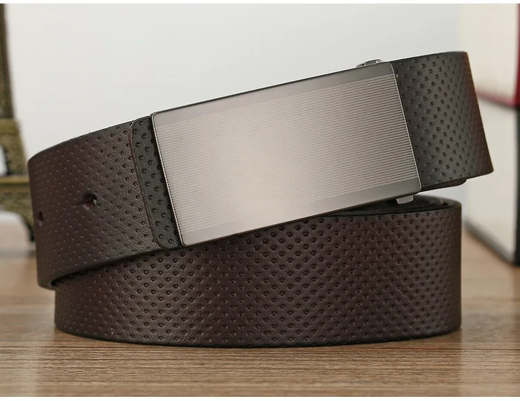 Belt men's genuine leather buckle head layer genuine cowhide men's underwear wear business youth handmade buckle men's belt