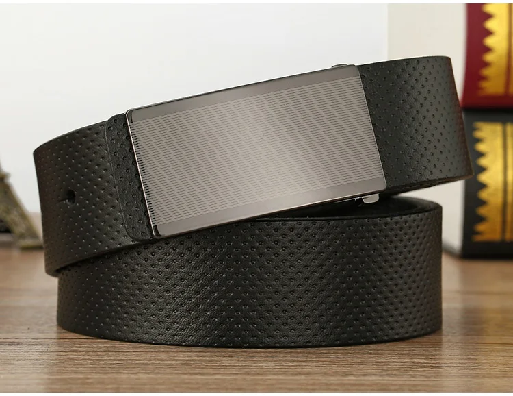 Belt men's genuine leather buckle head layer genuine cowhide men's underwear wear business youth handmade buckle men's belt