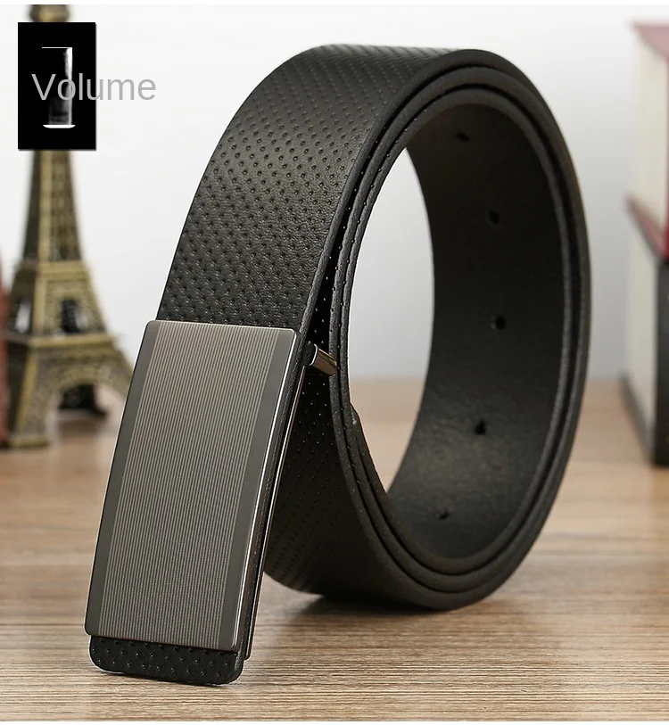 Belt men's genuine leather buckle head layer genuine cowhide men's underwear wear business youth handmade buckle men's belt