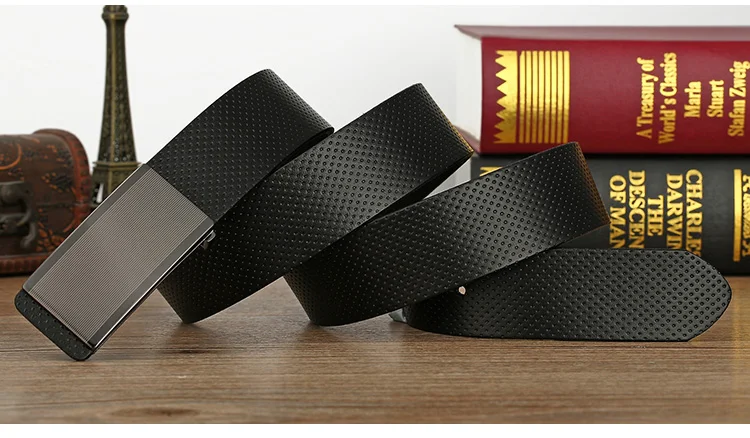 Belt men's genuine leather buckle head layer genuine cowhide men's underwear wear business youth handmade buckle men's belt