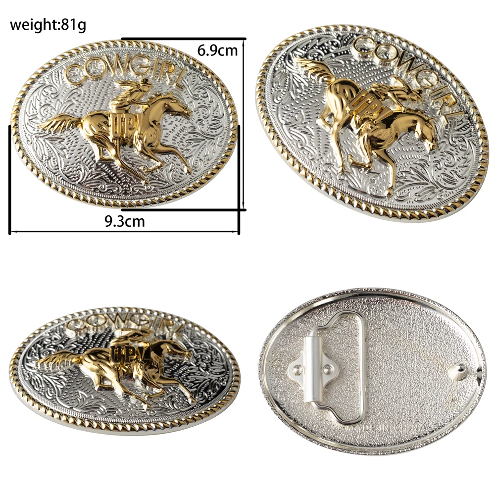 Female Cowboy Up Casual Buckle Golden Rose Flower Embossed Leather Belt Youth Decoration
