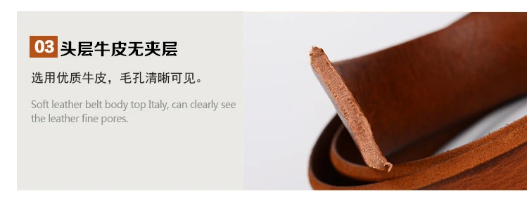 3.7CM Top Cowhide Belt Men Copper Buckle Top Genuine Leather Casual Jeans Belt High Quality All-match Retro Personal Male Strap