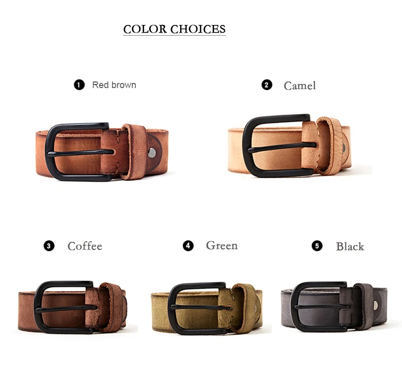 MEDYLA 100% original leather men's belt matte metal pin buckle soft tough leather belt for men without interlayer male belt