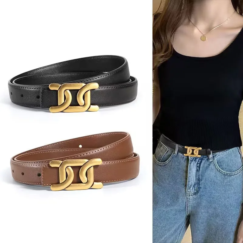Classic Retro Style Women's Belt For Girlfriend Wife Birthday Gifts All-Match Jeans Skirt