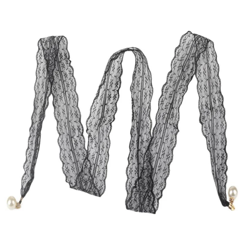 Fashion Sweet Decorative Lace Waist Belts Pearl Pendant Clothing Accessories Chain Belt Elegant Dress Waist Chain For Women