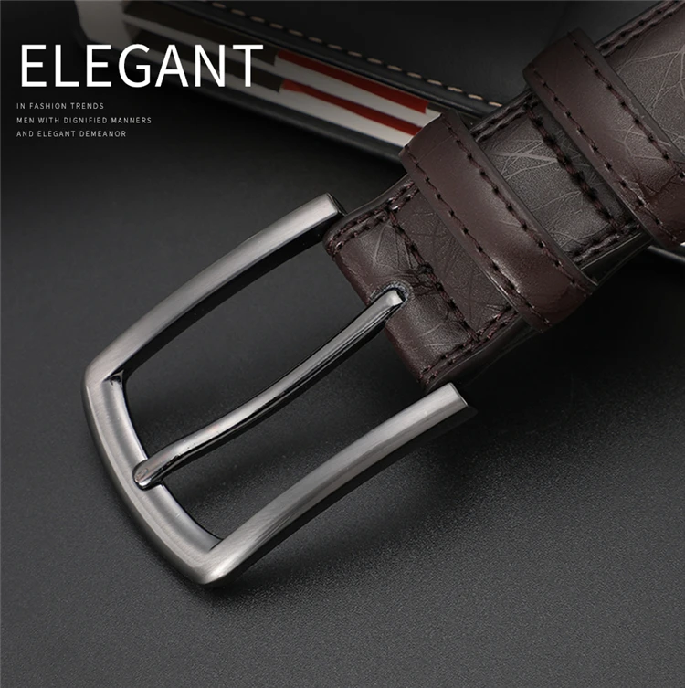 Designers Men Belts Genuine Leather Dress Casual Pin Buckle Business Belt for Man 2019 New Male Belt Luxury Strap HQ091