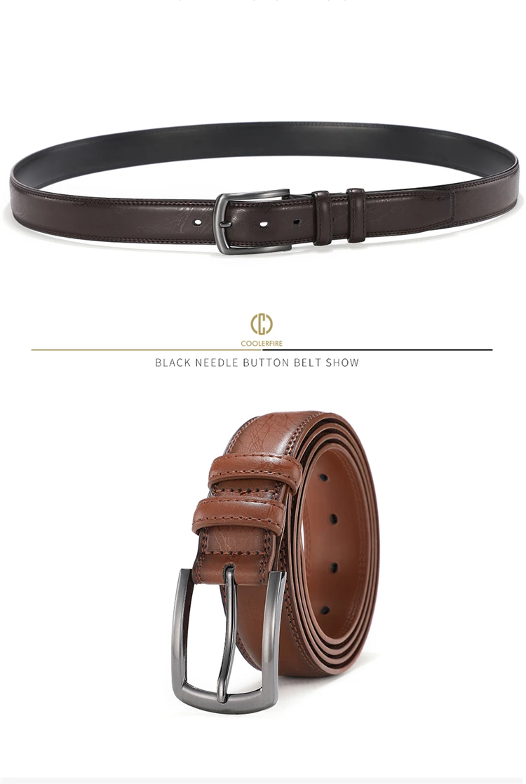 Designers Men Belts Genuine Leather Dress Casual Pin Buckle Business Belt for Man 2019 New Male Belt Luxury Strap HQ091