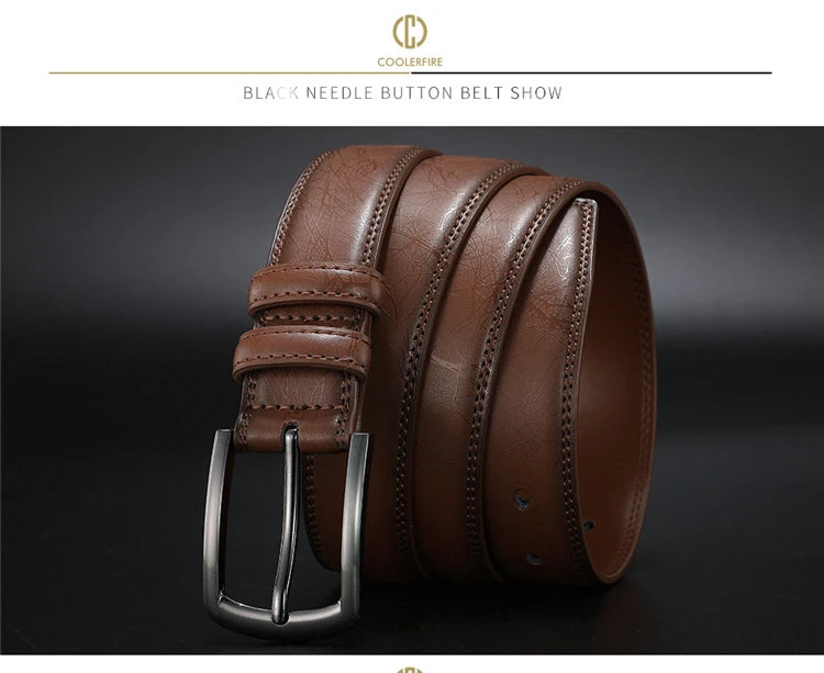 Designers Men Belts Genuine Leather Dress Casual Pin Buckle Business Belt for Man 2019 New Male Belt Luxury Strap HQ091