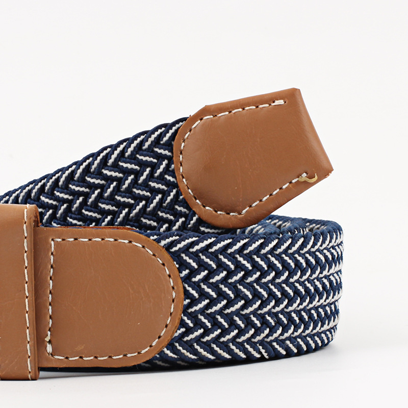 Women's Canvas Belt Men's Elastic Hunting Belt Casual Elastic Woven Needle Casual Knitted Pin Buckle Braided Stretch Jeans Belts