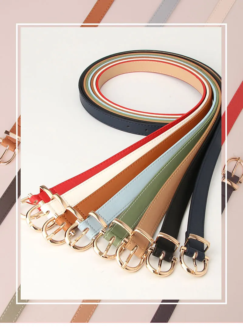 Leather Female Belt Strap Black Brown Green Women Belts Ladies Dress Belt Girls Pants Jean Waist Belt Luxury Ceinture Femme