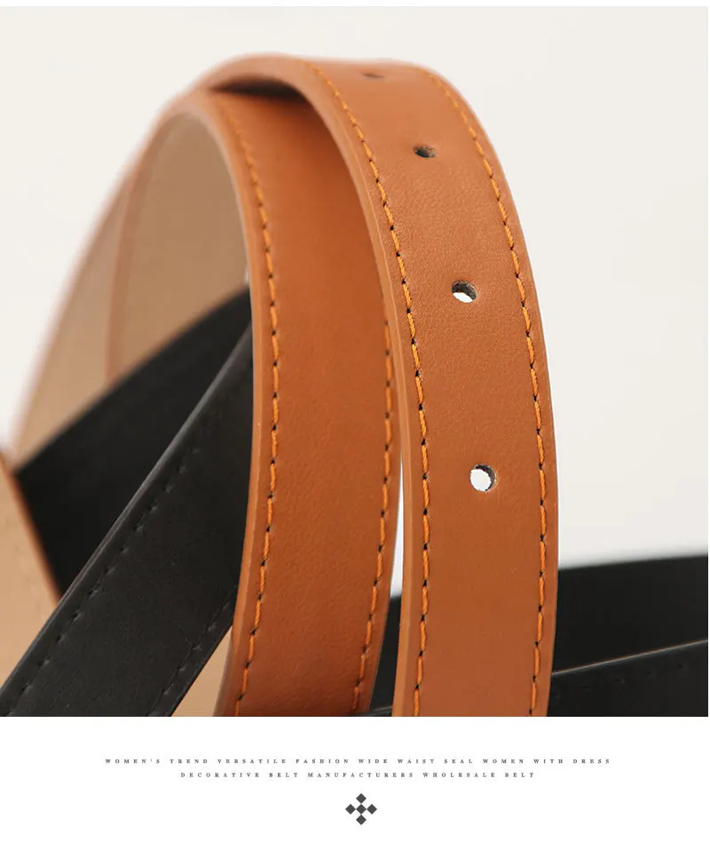 Leather Female Belt Strap Black Brown Green Women Belts Ladies Dress Belt Girls Pants Jean Waist Belt Luxury Ceinture Femme