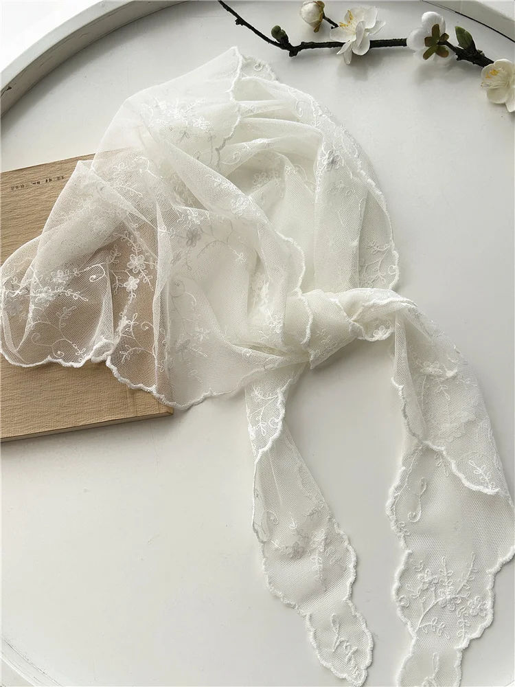 Fashion Fart Curtain Women's Lace Belt Stacked Wearing Triangular Scarf Hem Skirt Waist Seal Rope Silk Scarf Decorative Pants