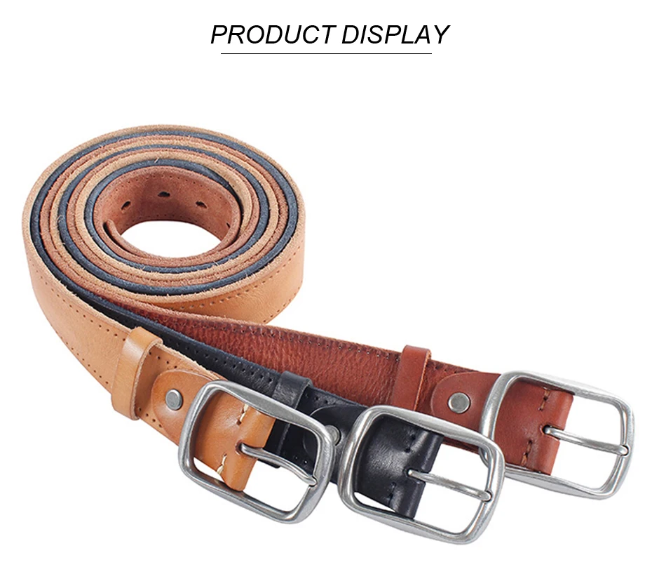 MEDYLA New Brand Leather Belts For Men Casual pants jeans Leather Soft High Quality Genuine Leather Man's Belt MD507 Dropship