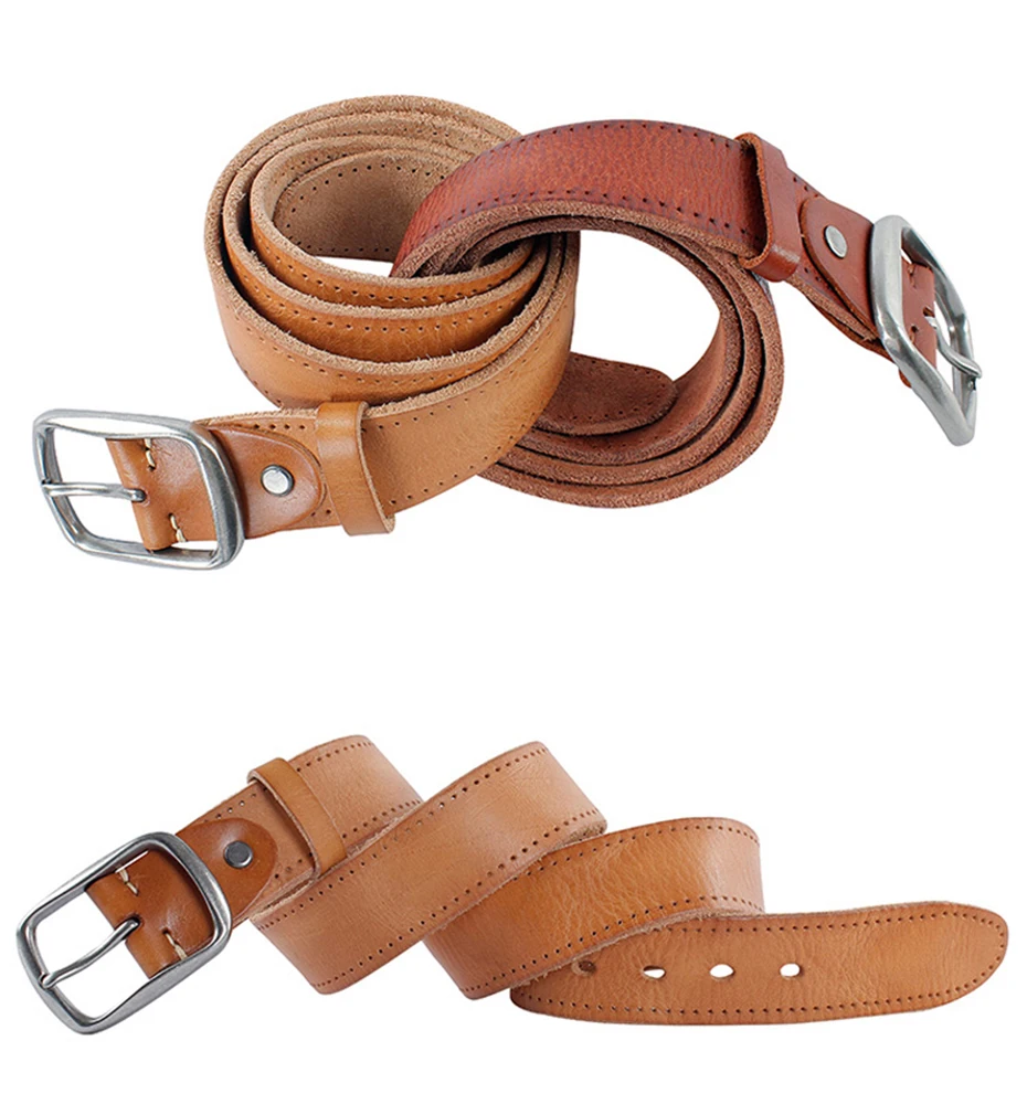MEDYLA New Brand Leather Belts For Men Casual pants jeans Leather Soft High Quality Genuine Leather Man's Belt MD507 Dropship