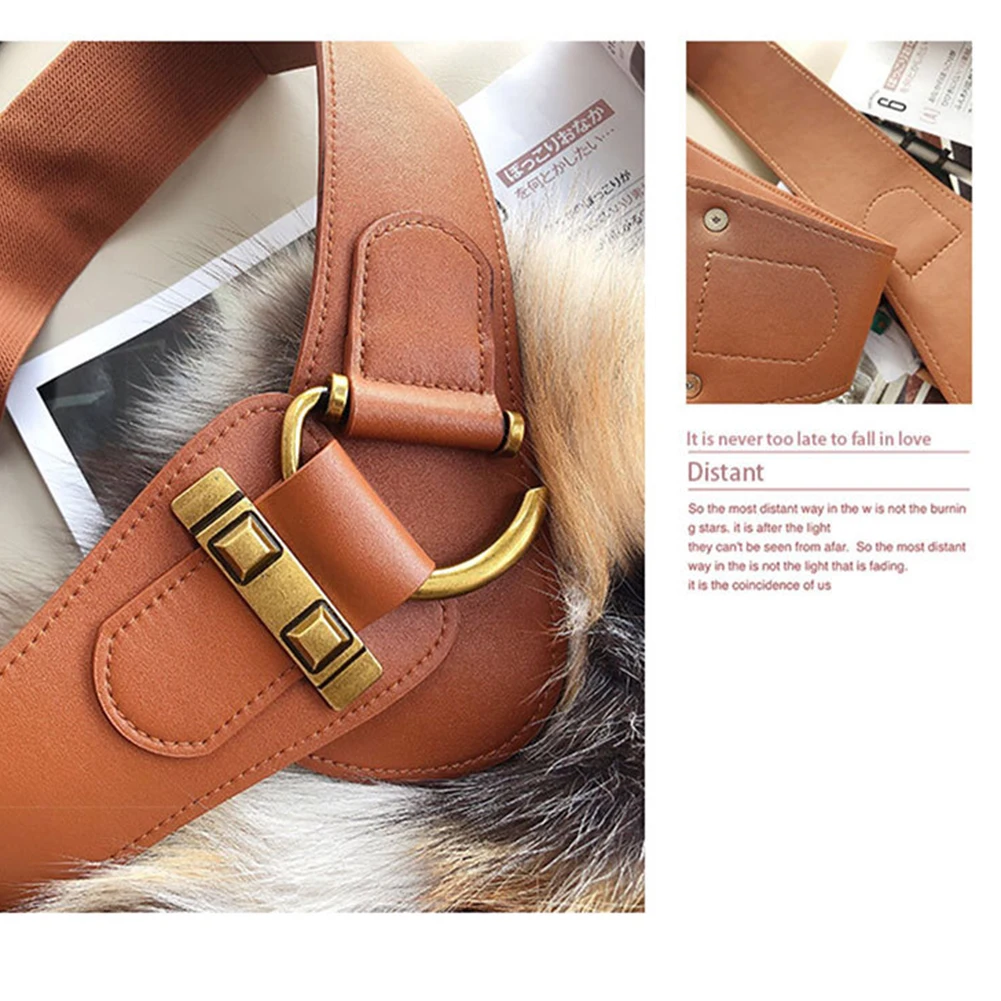 Gold Buckle Waist Belts For Women Pure-Color Leather Clothes Belt Adjustables Soft Belt For Girl Female Clothes Decoration