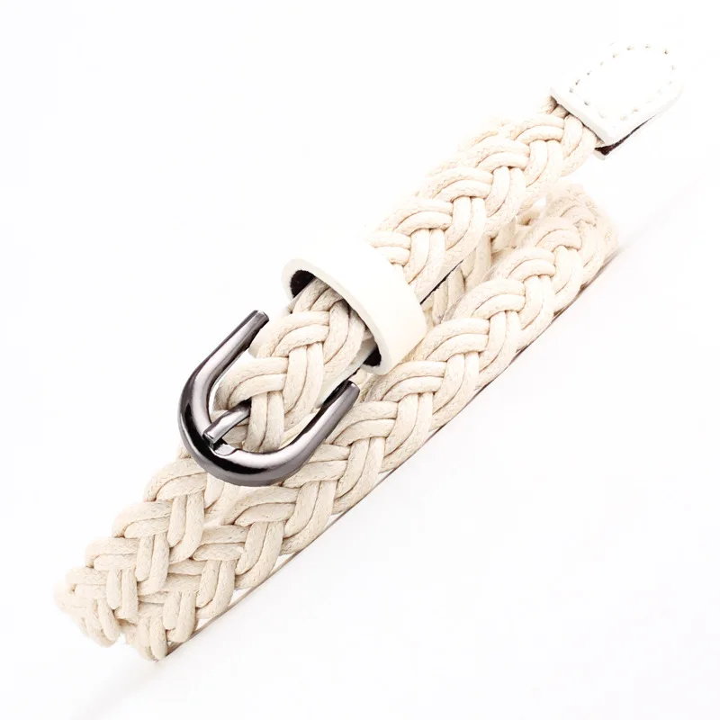 Fashion Casual Woven Knitted Leather Female Waistband Ladies Decorative Women Belts Clothes Accessories Rope Braided