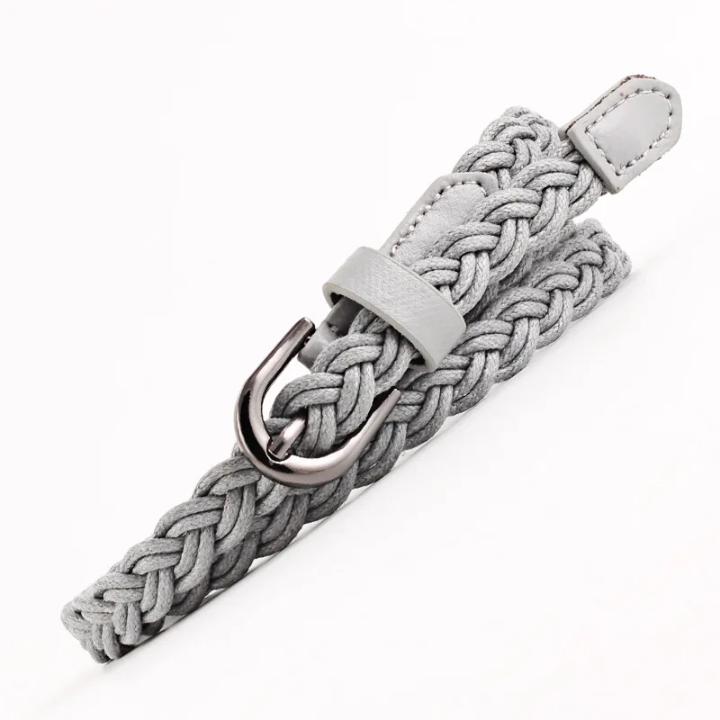 Fashion Casual Woven Knitted Leather Female Waistband Ladies Decorative Women Belts Clothes Accessories Rope Braided