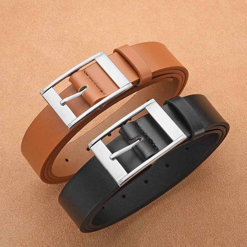 New Men's Luxury Belt PU Leather Belt Metal Pin Buckle High-Quality Well-Known Brand Designer Belt Jeans Men's Belt